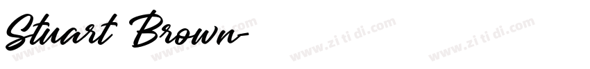Stuart Brown字体转换 Stuart Brown字体转换